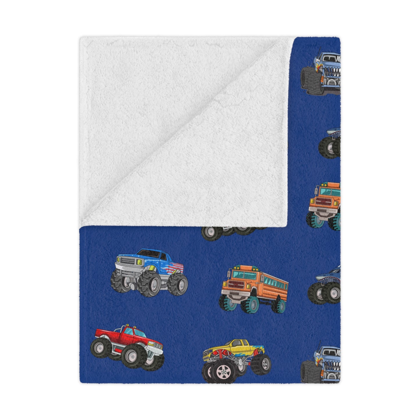 Monster Truck Minky Blanket