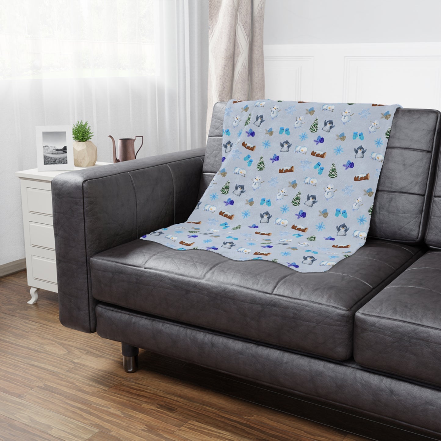 Cute Winter Minky Blanket