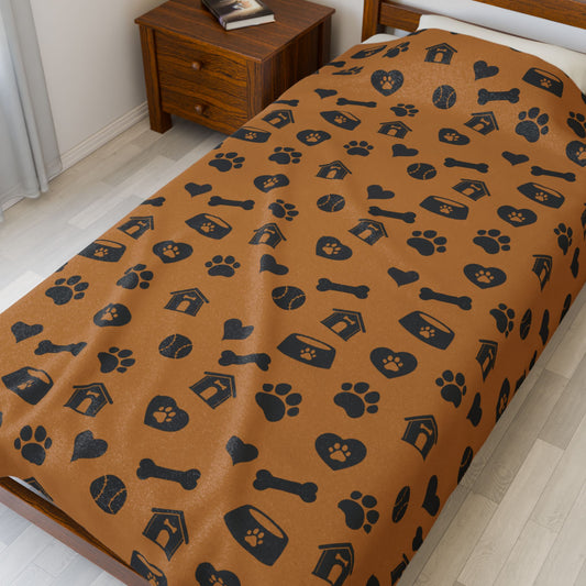 Cozy Pet Velveteen Plush Blanket