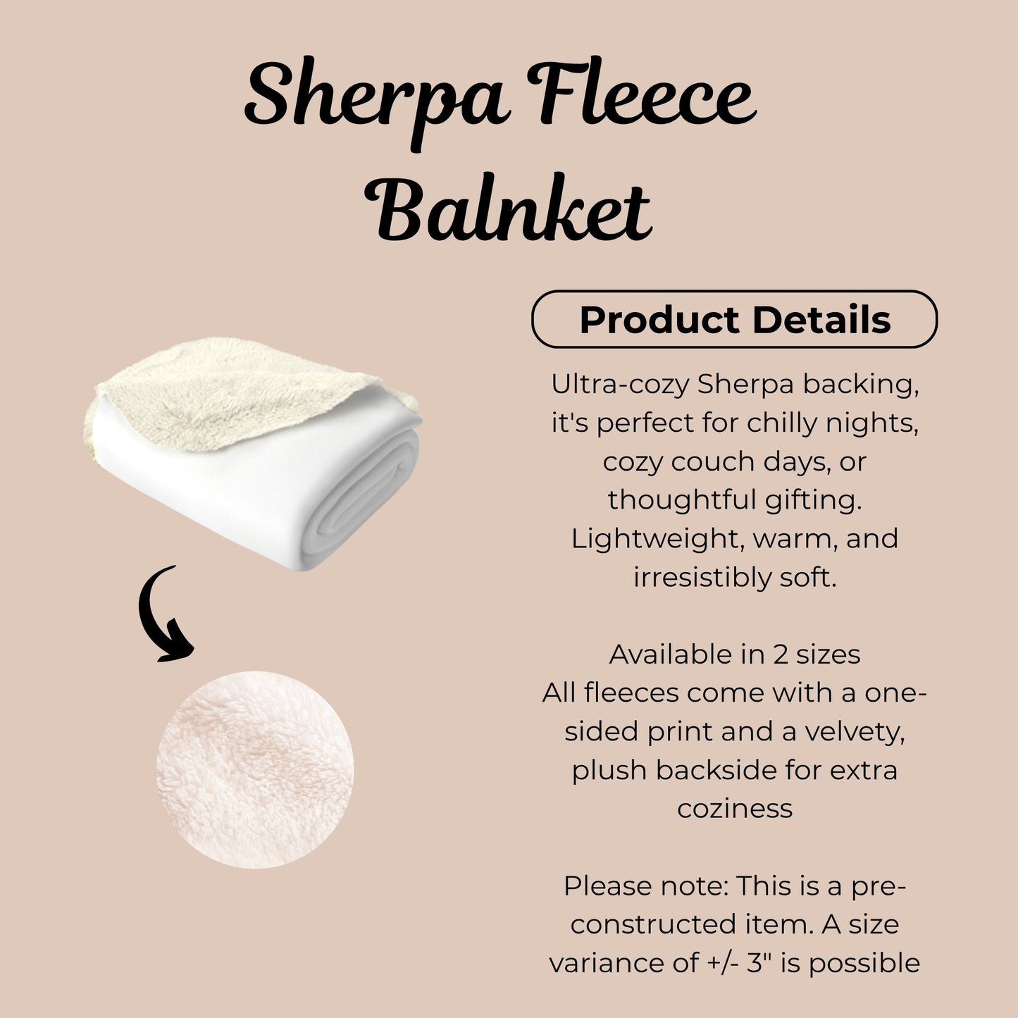 Cozy Floral Sherpa Fleece Blanket