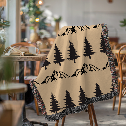 Cozy Mountain Woven Blanket