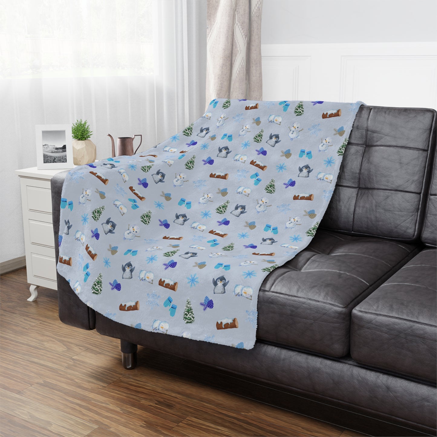 Cute Winter Minky Blanket