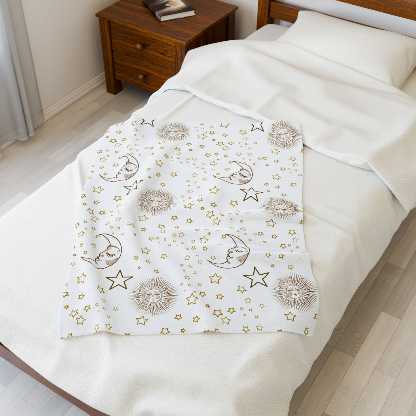 Cozy Celestial Velveteen Blanket