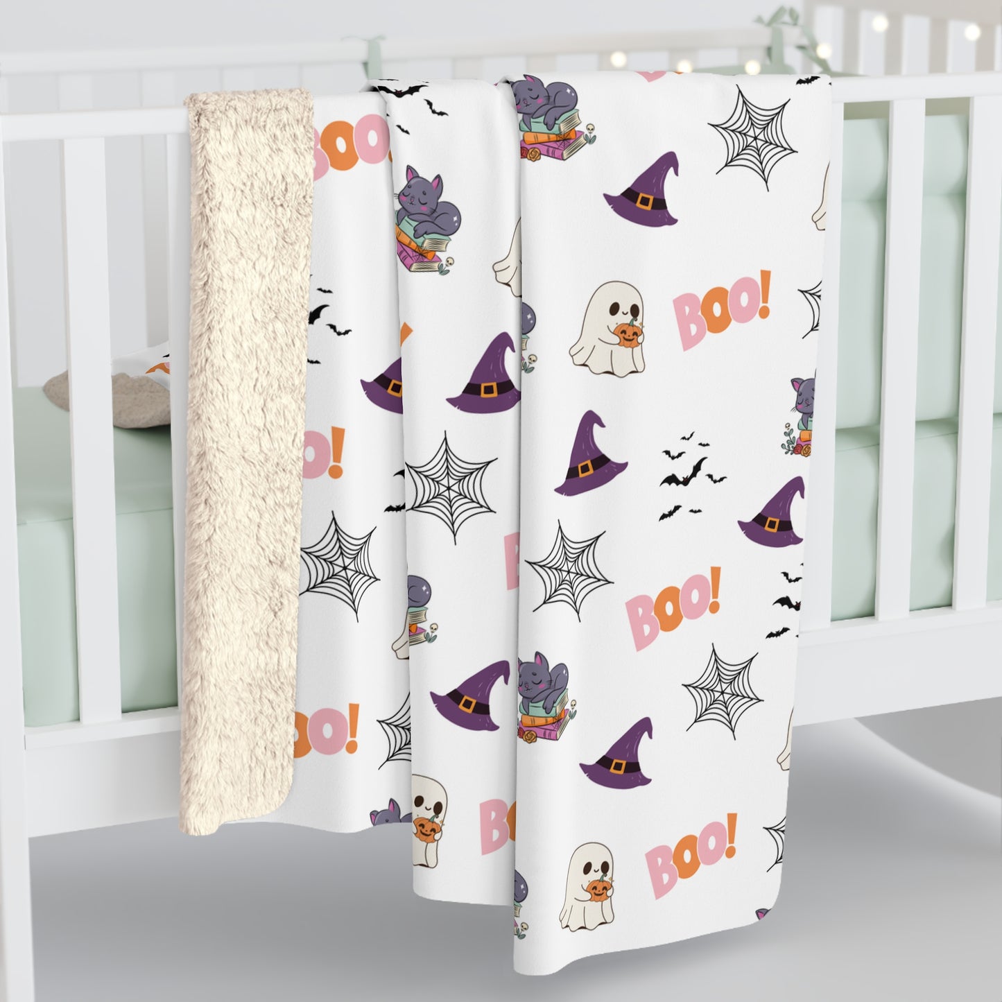 Sherpa Fleece Halloween Blanket