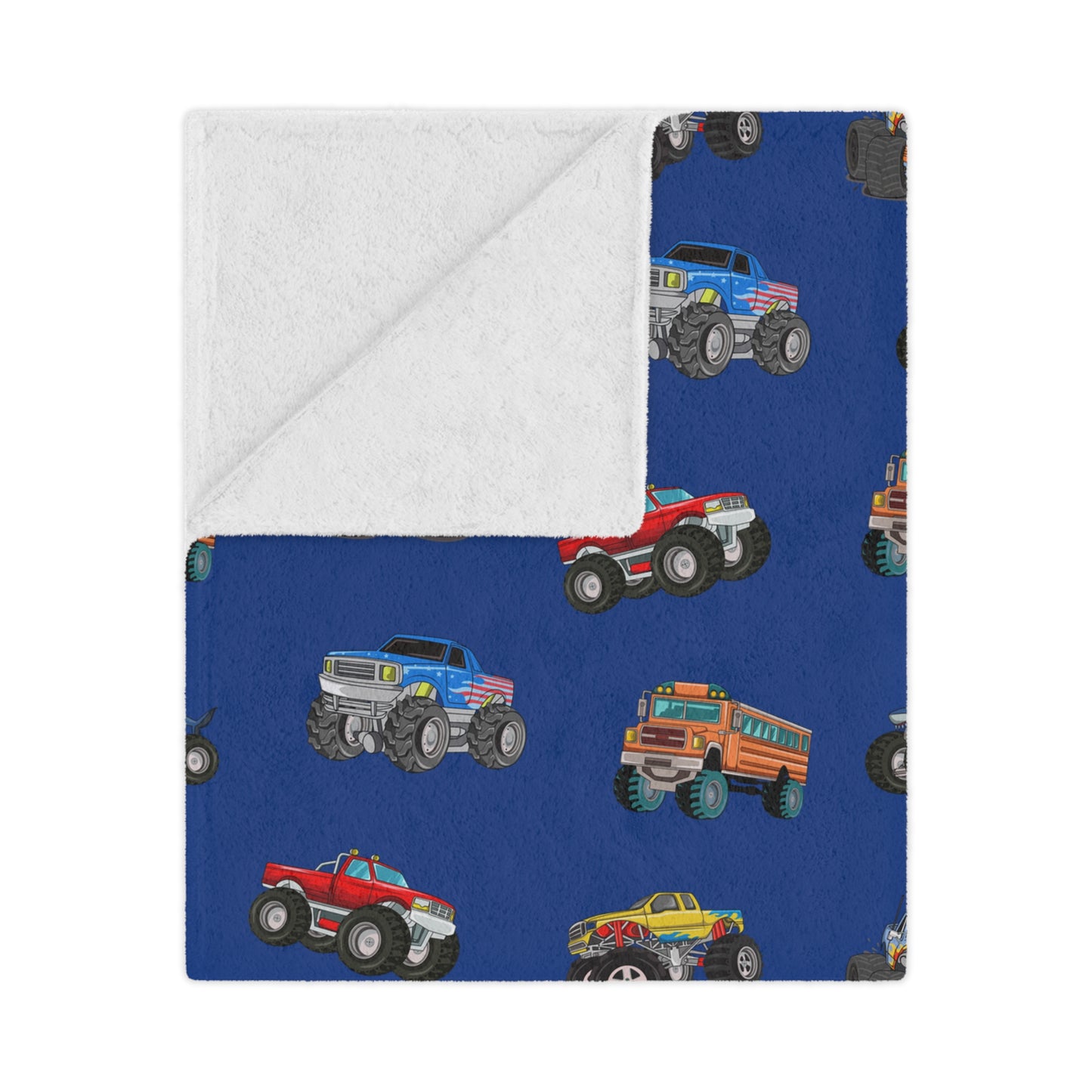 Monster Truck Minky Blanket