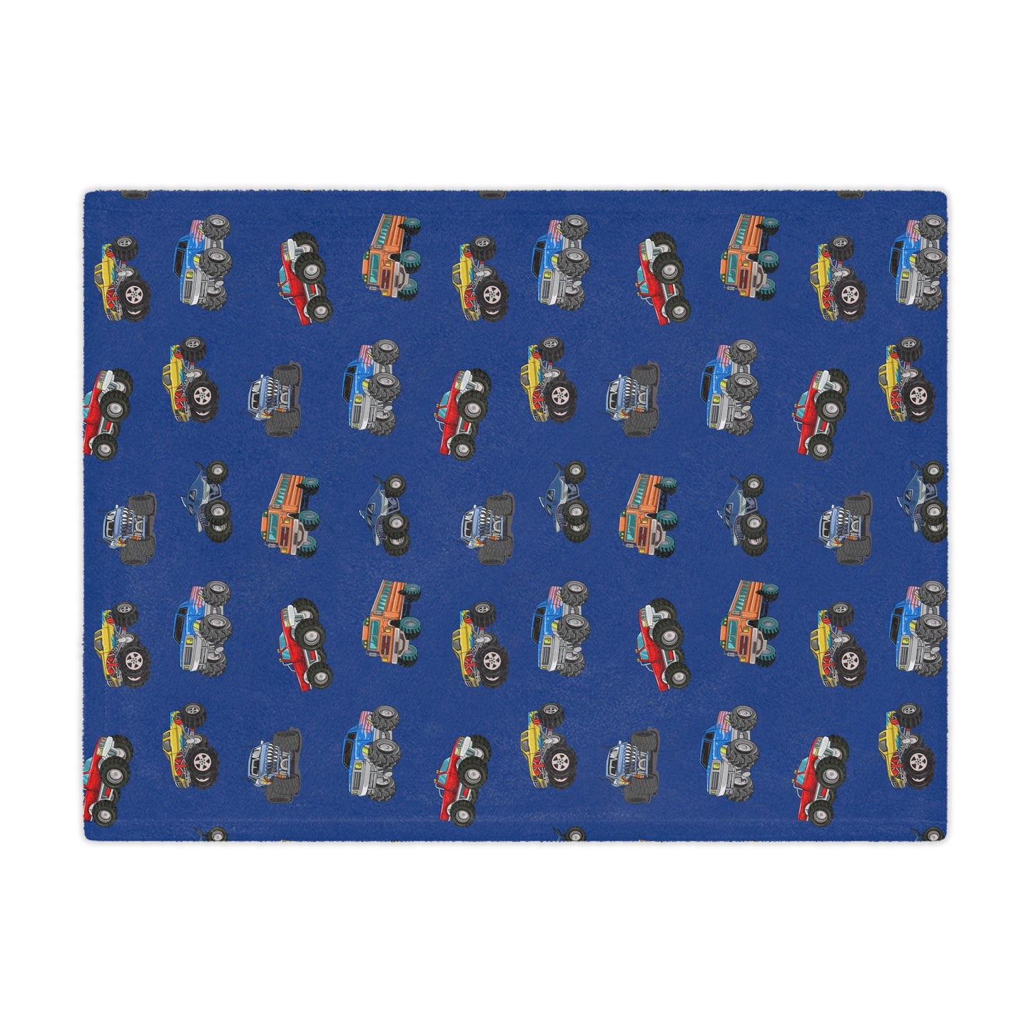 Monster Truck Minky Blanket