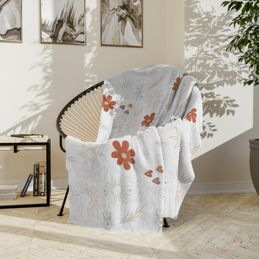 Cozy Floral Microfiber Blanket