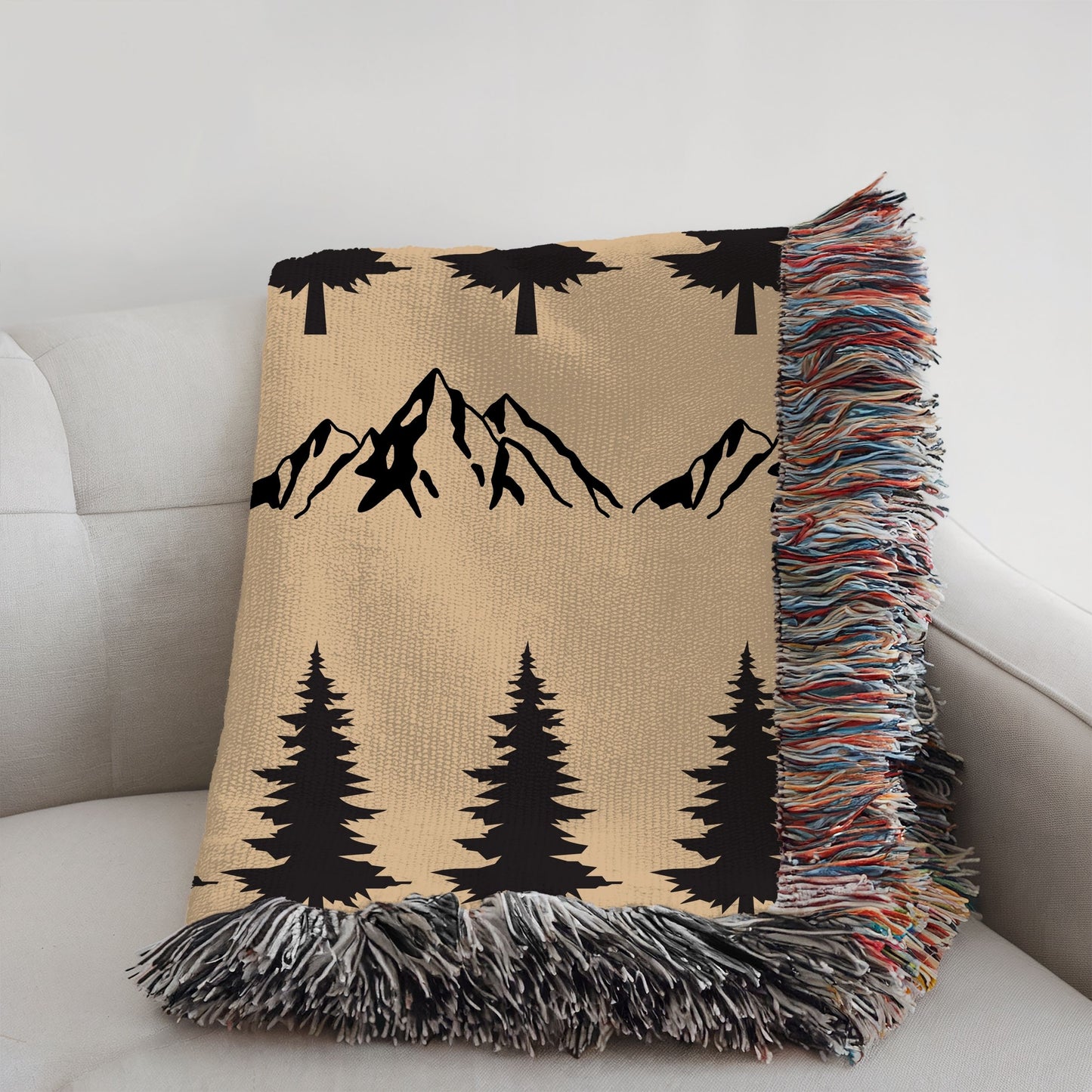 Cozy Mountain Woven Blanket