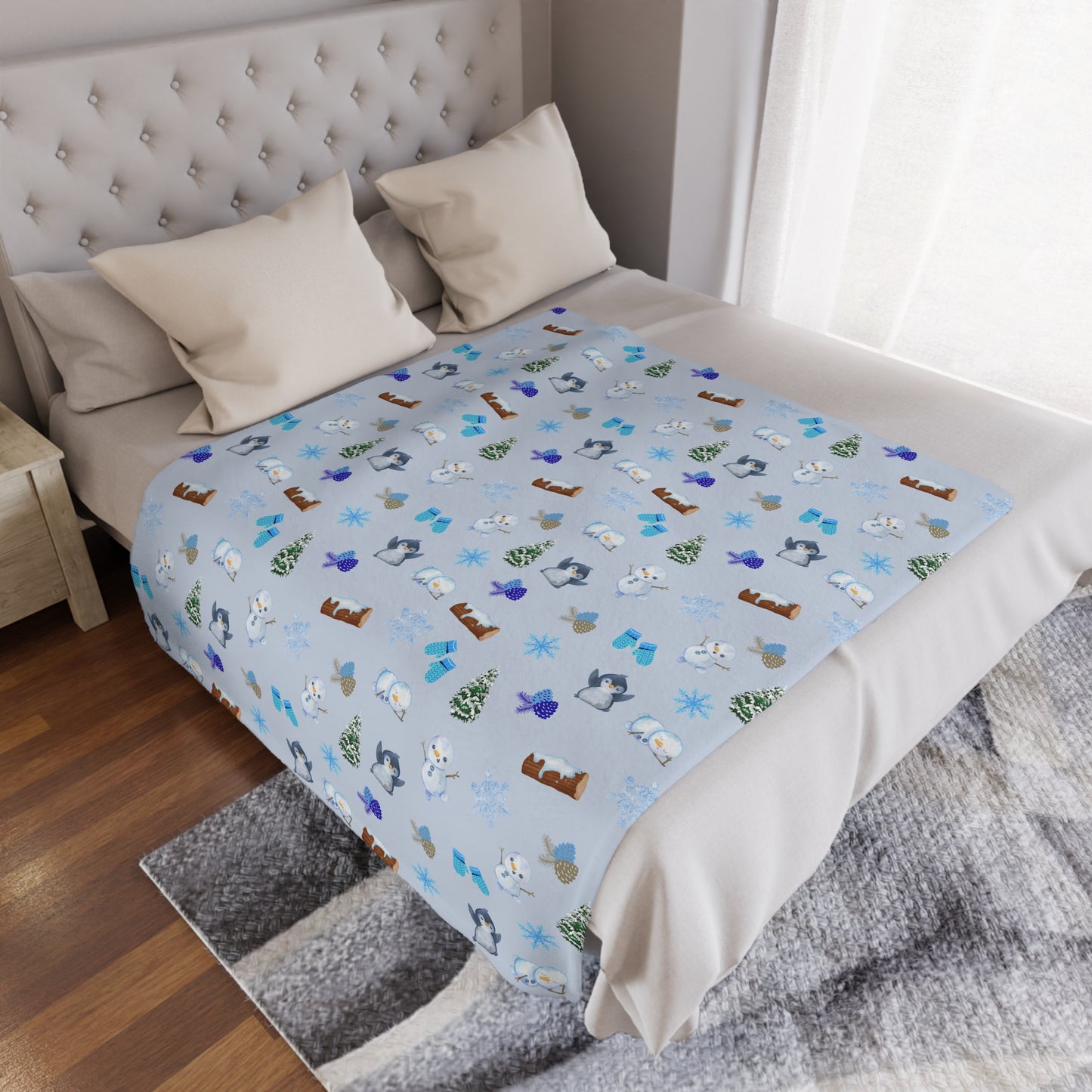 Cute Winter Minky Blanket