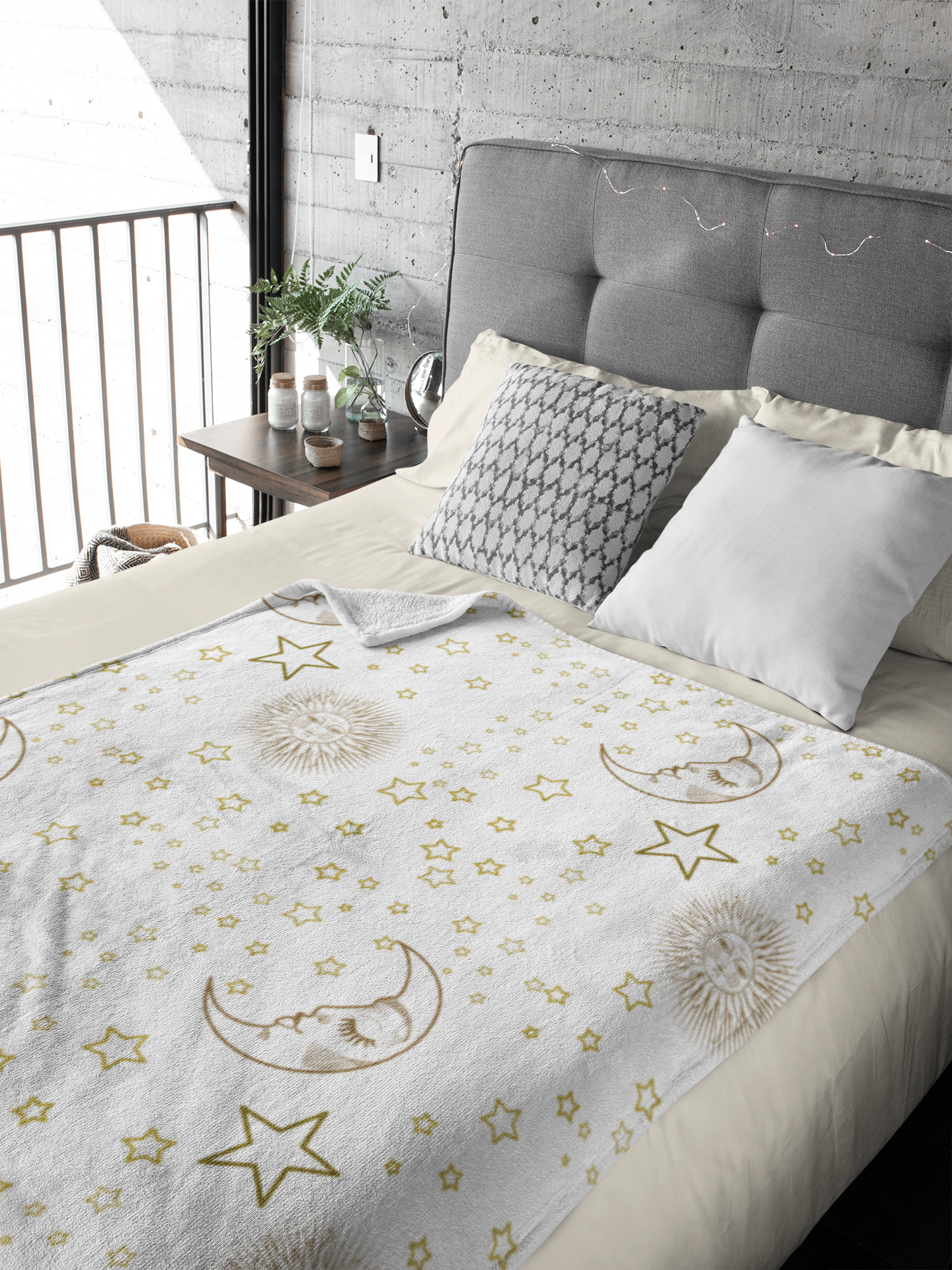 Cozy Celestial Velveteen Blanket