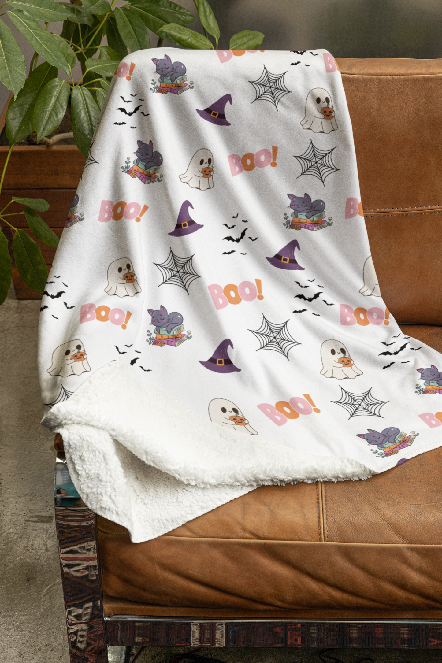 Sherpa Fleece Halloween Blanket