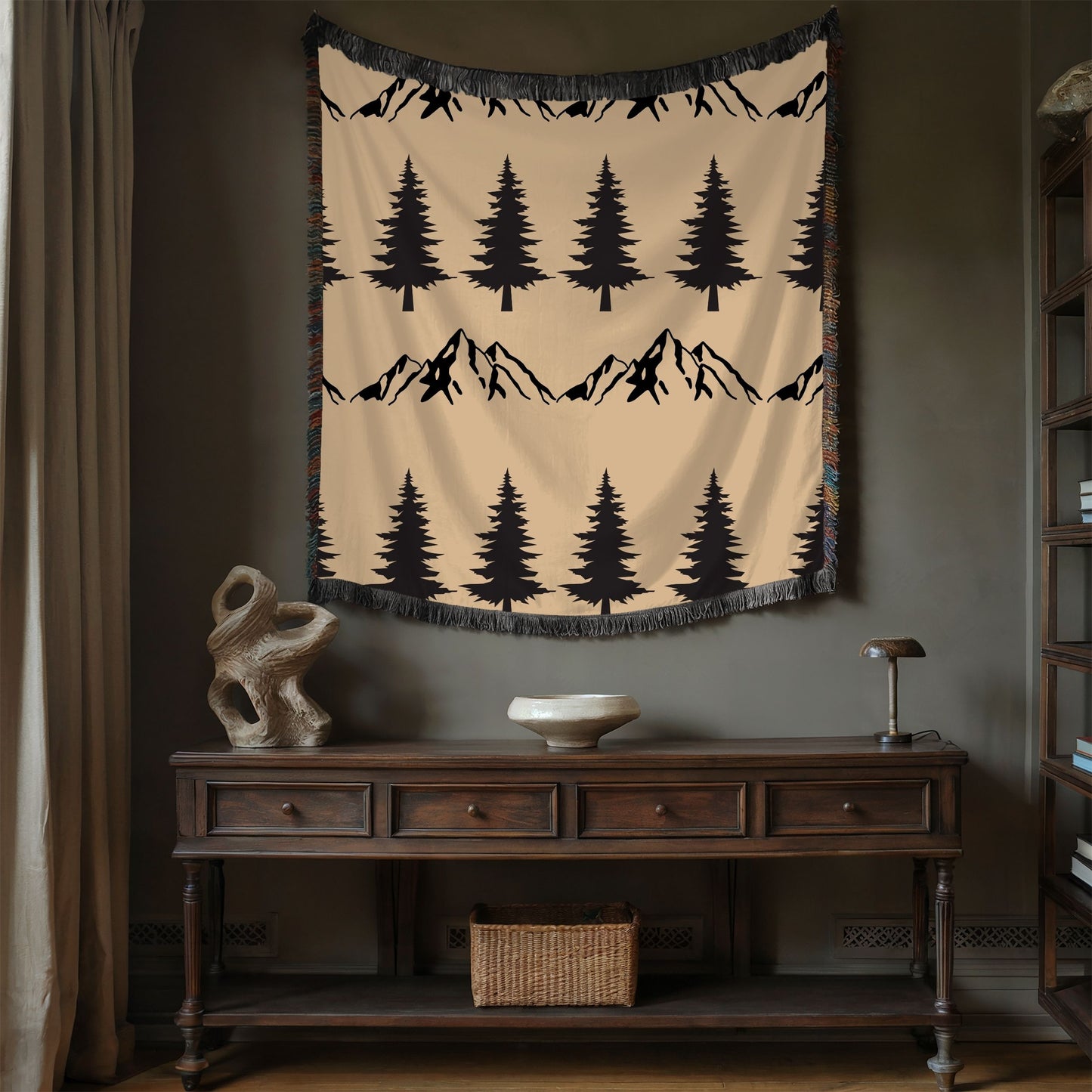 Cozy Mountain Woven Blanket