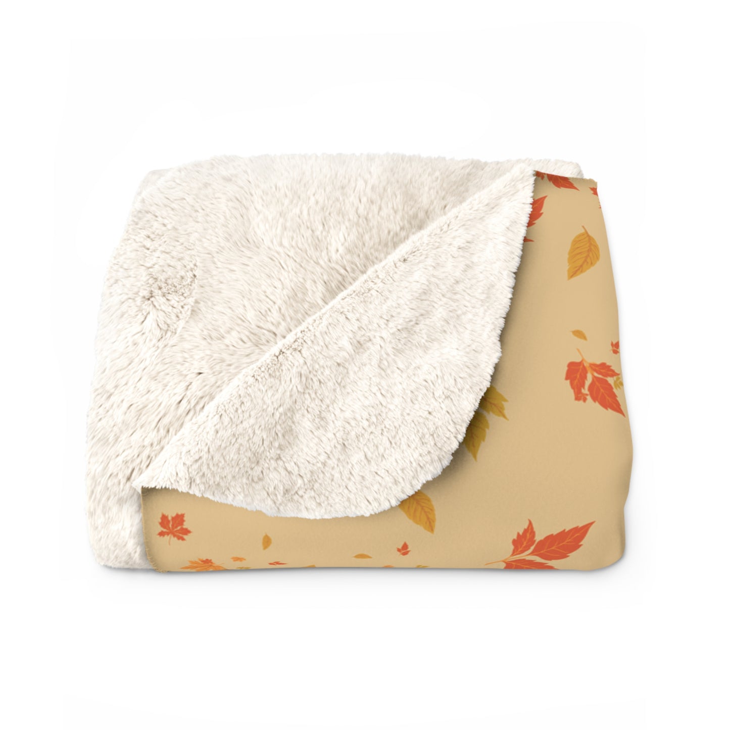 Fall Leaf Sherpa Fleece Blanket