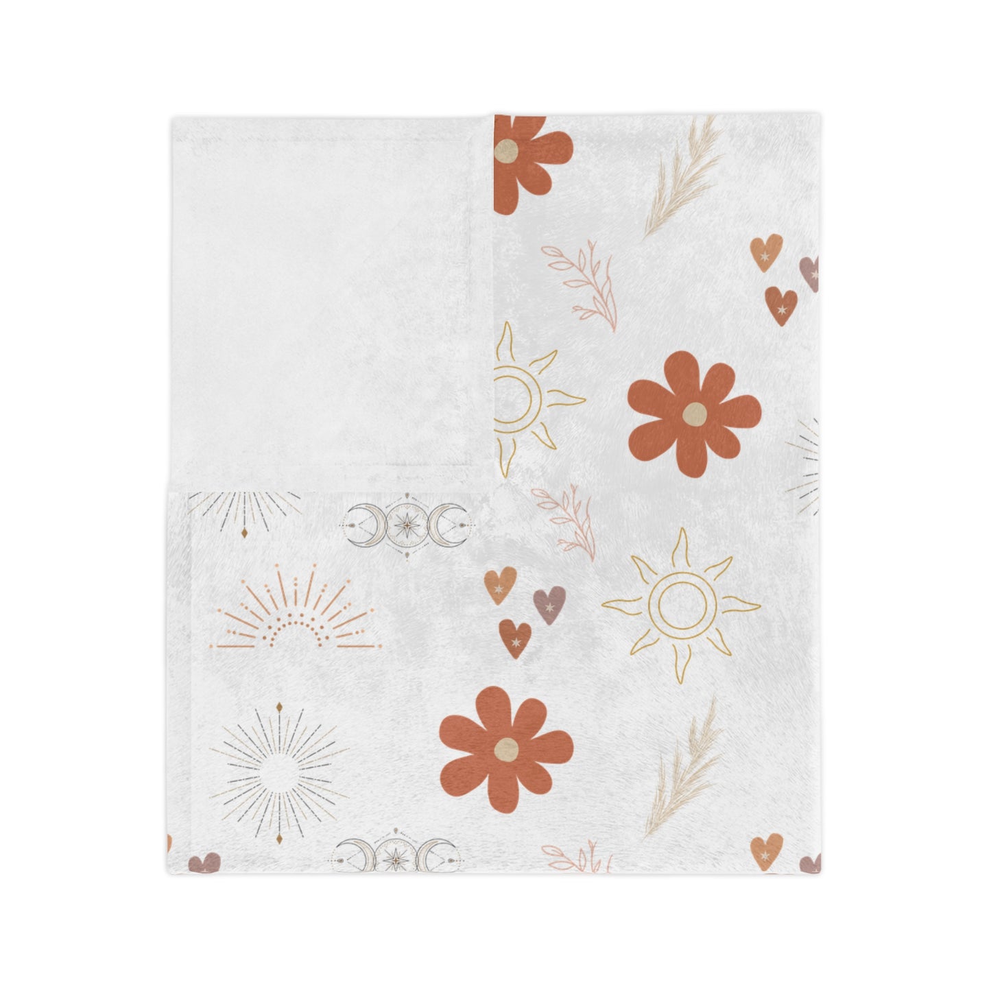 Cozy Floral Microfiber Blanket