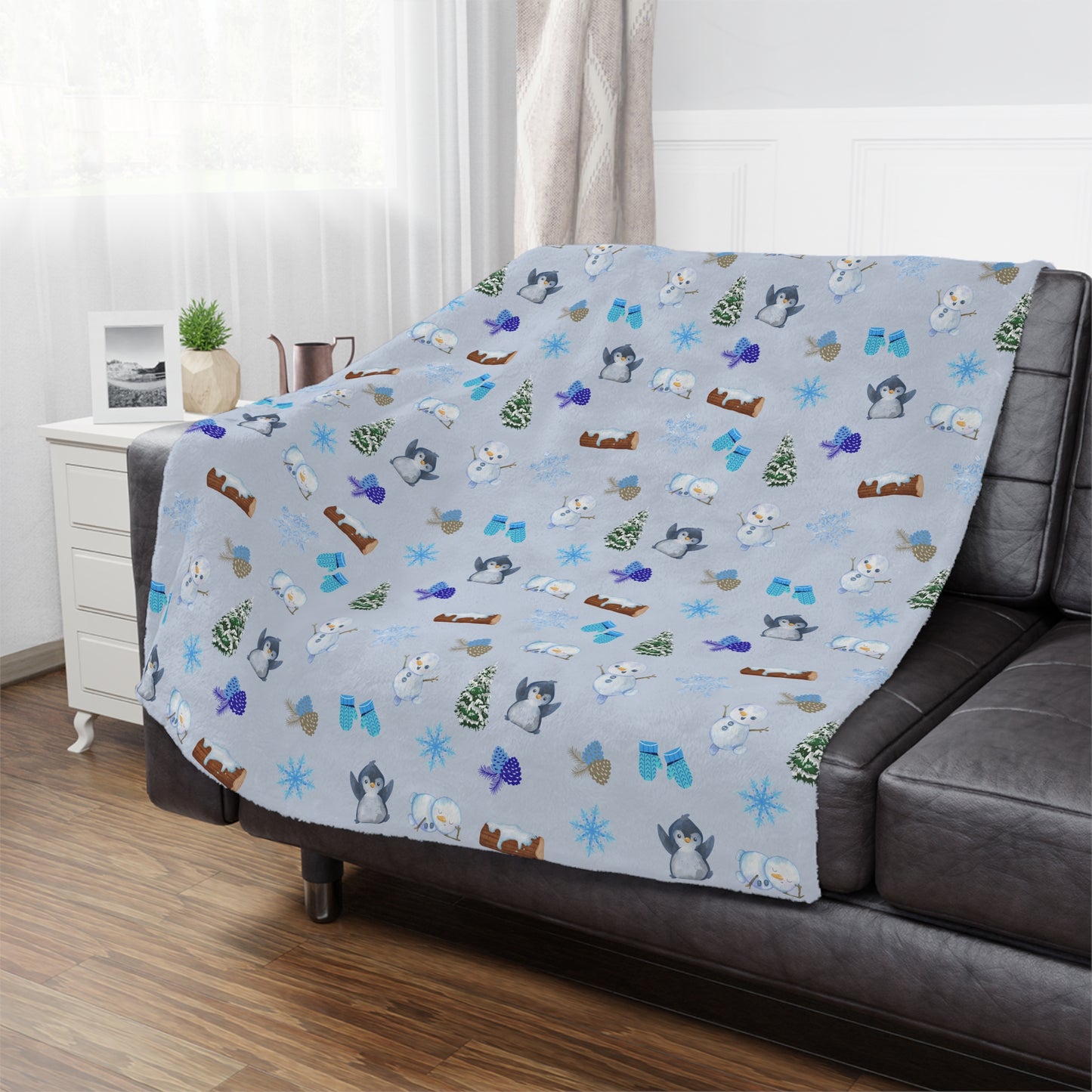 Cute Winter Minky Blanket