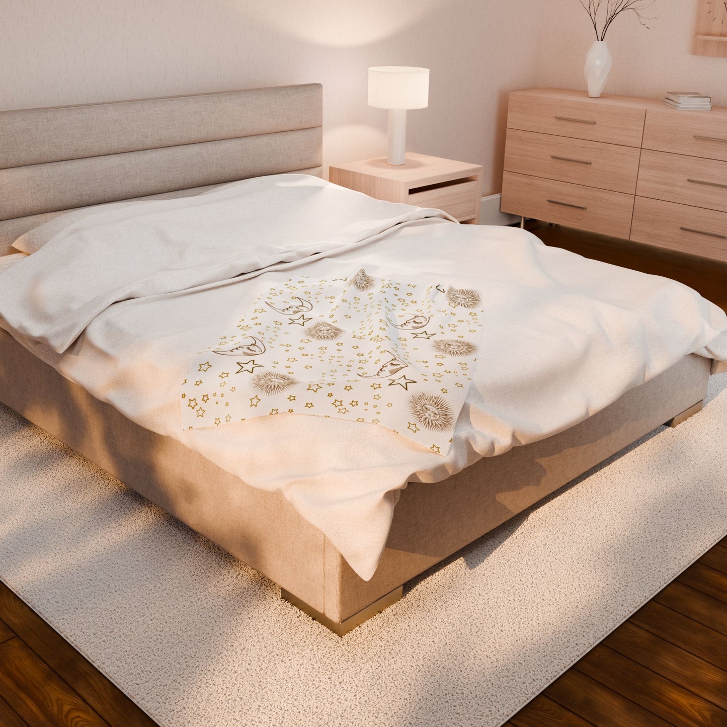 Cozy Celestial Velveteen Blanket
