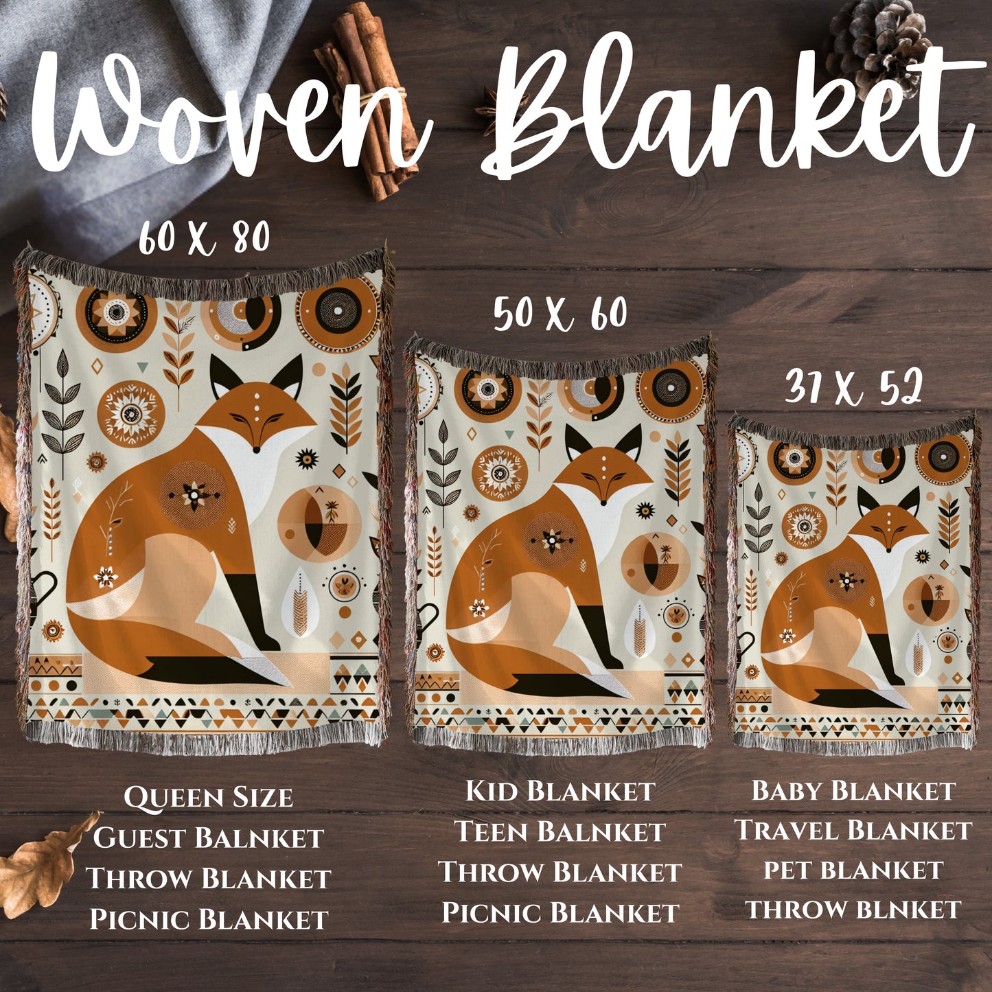 Cozy Nature Woven Blanket